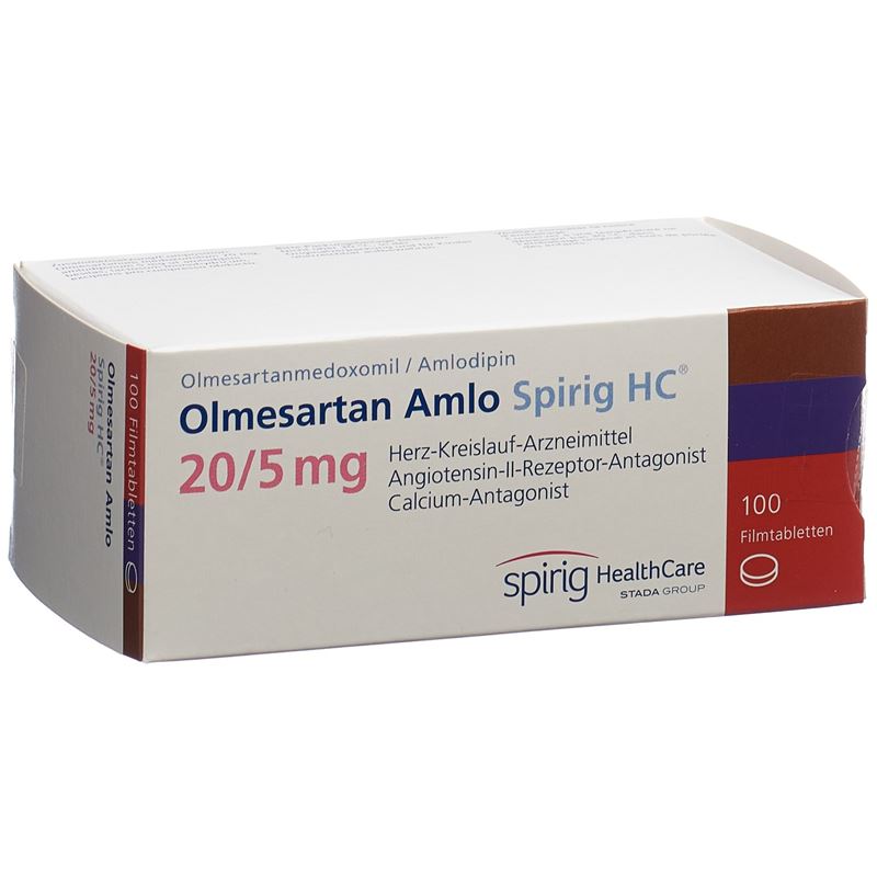 OLMESARTAN AMLO Spirig HC 20/5mg (neu) 100 Stk