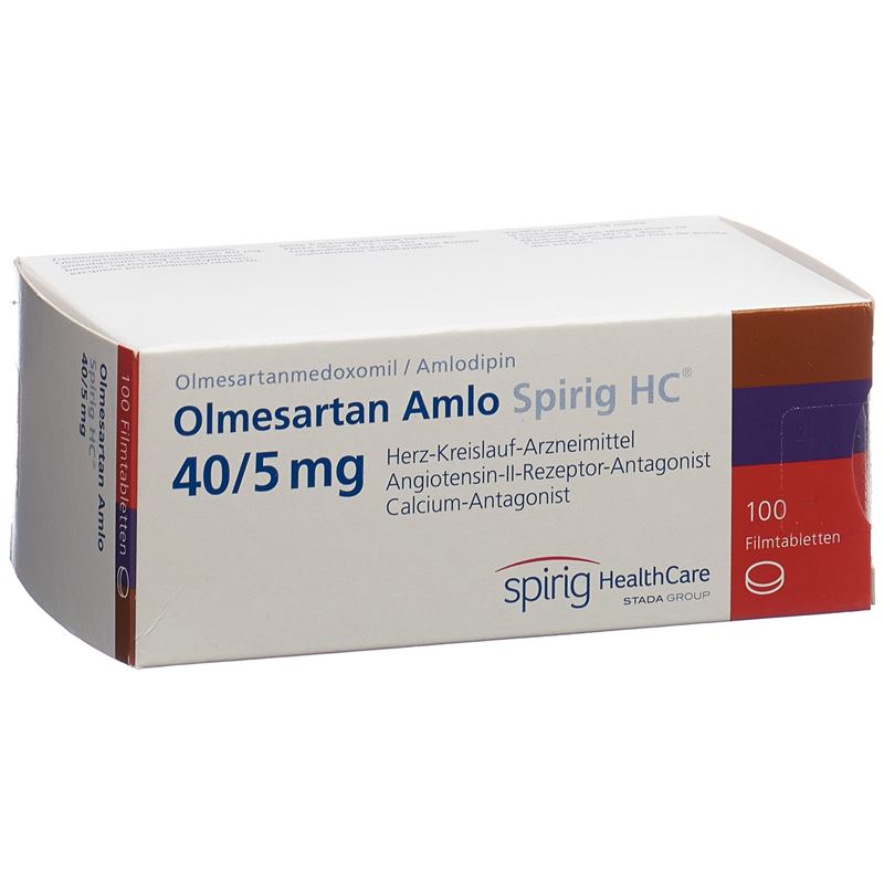 OLMESARTAN AMLO Spirig HC 40/5mg (neu) 100 Stk